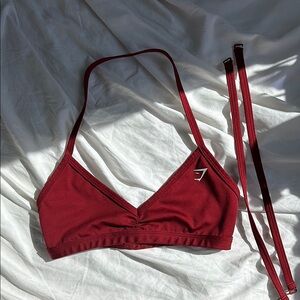 Gymshark red sports bra